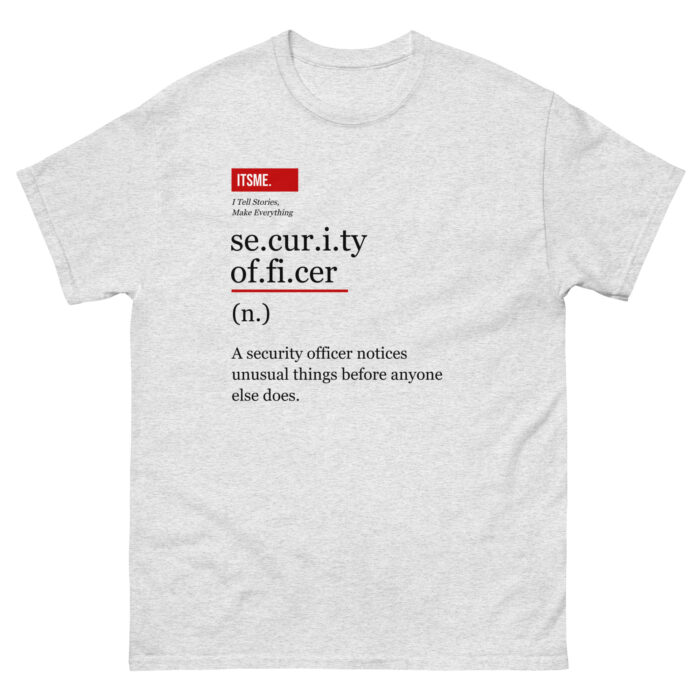 Security Officer Definition Unisex T-Shirt - Funny Guard Gift