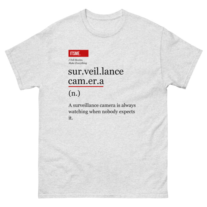 Surveillance Camera Definition Unisex T-Shirt - Funny Tech Gift